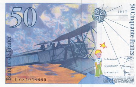 France 50 Francs Saint-Éxupéry - 1997 - Q.034056669 - P.Neuf