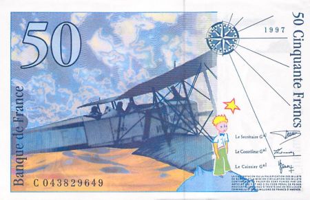 France 50 Francs Saint-Exupéry - 1997 Série C.043829649 - SPL