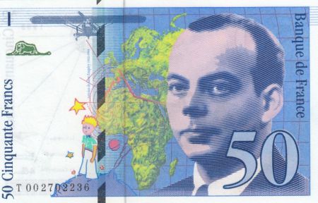 France 50 Francs Saint-Exupéry - Billets neuf Années diverses 1992 à 1999 selon disponibilités