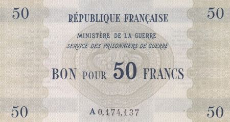 France 50 Francs Services des Prisonniers de Guerre - 1945