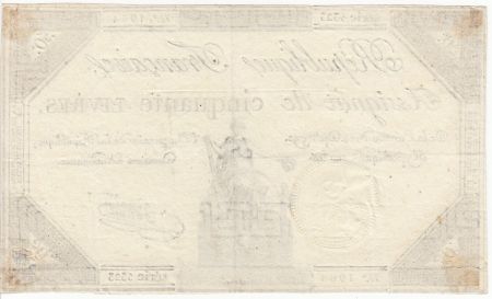 France 50 Livres France assise - 14-12-1792 - Sign. Chradier