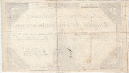 France 50 Livres France assise - 14-12-1792 - Sign. Dumas - TB+