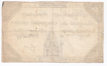 France 50 Livres France assise - 14-12-1792 - Sign. Fayolle - TB