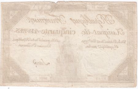 France 50 Livres France assise - 14-12-1792 - Sign. Latour - TTB