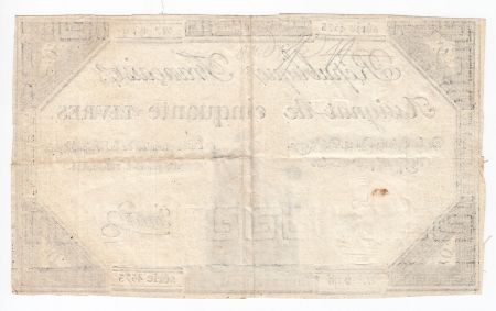 France 50 Livres France assise - 14-12-1792 - Sign. Vermond - TTB