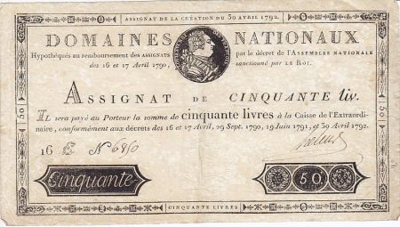 France 50 Livres Louis XVI