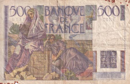 France 500 Francs - Chateaubriand - 02-01-1953 - Série F.137 - F.34.11