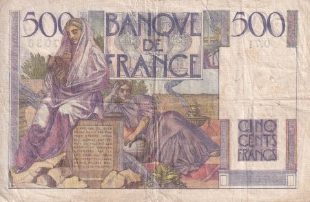 France 500 Francs - Chateaubriand - 07- 02-1946 - Série O.71 - F.34.04