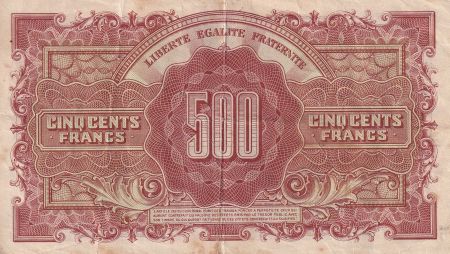 France 500 Francs - Marianne - 1945 - Lettre M - TB+ - VF.11.02