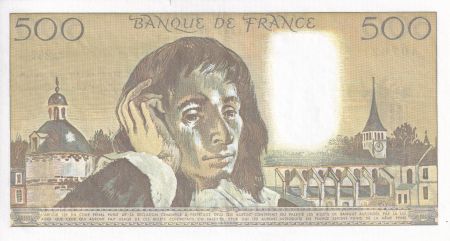 France 500 Francs - Pascal - 02-01-1992 - Série X.357 - F.71.49