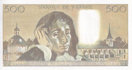 France 500 Francs - Pascal - 03-03-1988 - Série F.276 - F.71.38