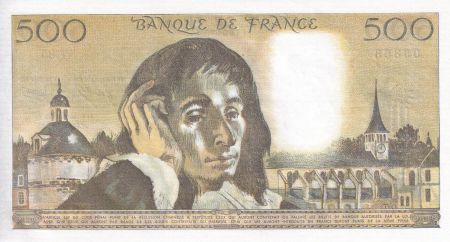 France 500 Francs - Pascal - 03-11-1977 - Série T.85 - F.71.17