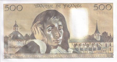 France 500 Francs - Pascal - 05-11-1987 - Série Q.268 - F.71.37a