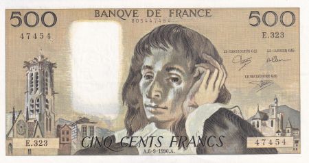 France 500 Francs - Pascal - 06-09-1990 - Série E.323 - F.71.45