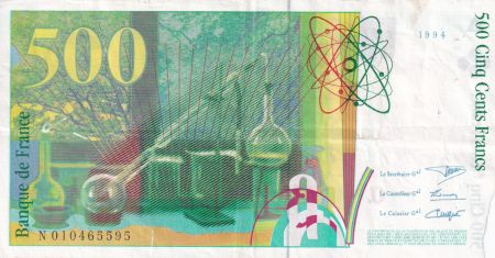 France 500 Francs - Pierre et Marie Curie - 1994 - Lettre N - F.76.01