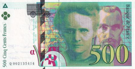 France 500 Francs - Pierre et Marie Curie - 1994 - Lettre Q - SUP - F.76.01
