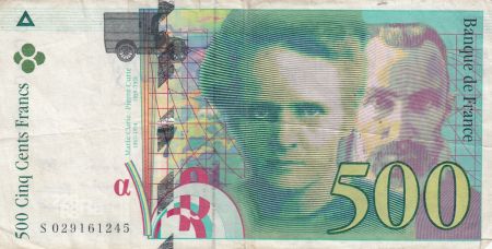 France 500 Francs - Pierre et Marie Curie - 1994 - Lettre S