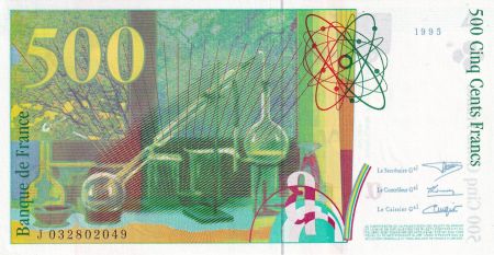 France 500 Francs - Pierre et Marie Curie - 1995 - Lettre J - F.76.02