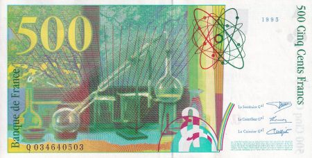 France 500 Francs - Pierre et Marie Curie - 1995 - Lettre Q - F.76.02