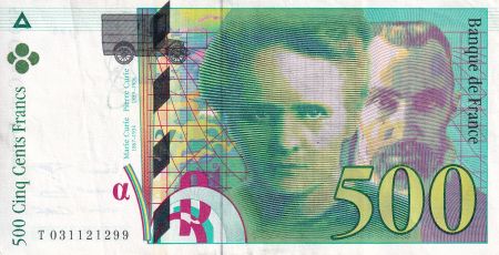 France 500 Francs - Pierre et Marie Curie - 1995 - Lettre T - F.76.02