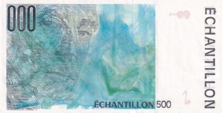 France 500 Francs - Ravel - Type Pierre & Marie Curie - Echantillon - 1995
