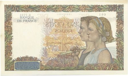 France 500 Francs 1943 France - La Paix