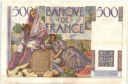 France 500 Francs Chateaubriand - 02-01-1953 Série T.137