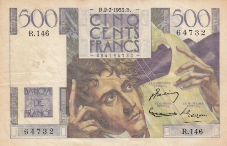 France 500 Francs Chateaubriand - 02-07-1953 Série R.146