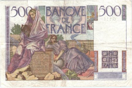 France 500 Francs Chateaubriand - 04-09-1952 Série G.116