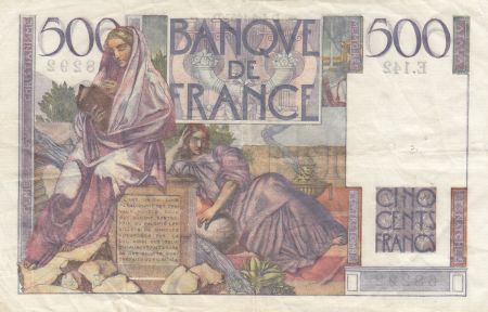 France 500 Francs Chateaubriand 04-06-1953 - Série E.142 - TTB