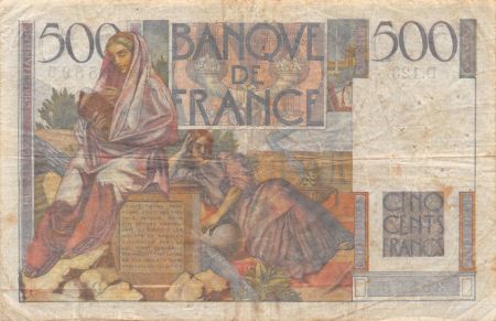 France 500 Francs Chateaubriand 04-09-1952 - Série D.123 - TB