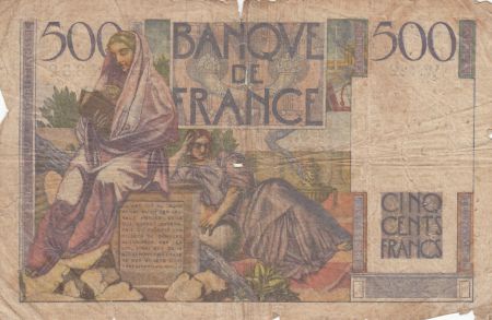 France 500 Francs Chateaubriand 04-09-1952 - Série W.122