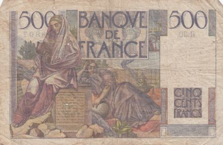 France 500 Francs Chateaubriand 06-09-1945- Série H.30 - TB