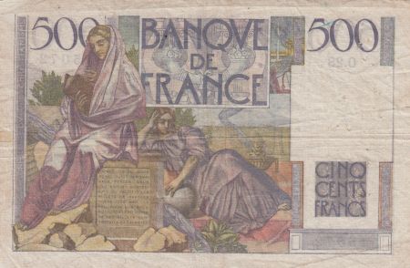 France 500 Francs Chateaubriand 06-09-1945- Série O.28- TB+
