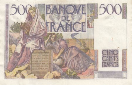 France 500 Francs Chateaubriand 07-11-1945 - Série A.52 - TTB+
