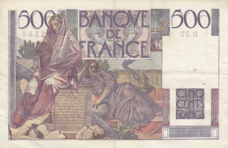 France 500 Francs Chateaubriand 07-11-1945 - Série R.57 - TTB+