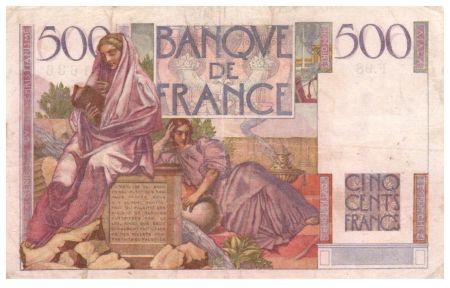 France 500 Francs Chateaubriand 09-01-1947- Série F.98 - TTB