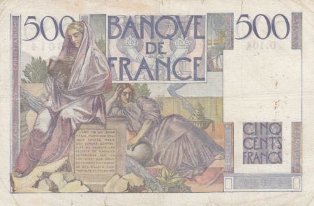 France 500 Francs Chateaubriand 13-05-1948 - Série D.104 - TB