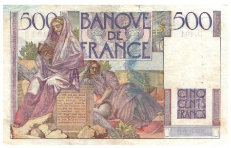 France 500 Francs Chateaubriand 13-05-1948- Série D.104 - TB+