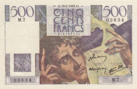 France 500 Francs Chateaubriand 19-07-1945 - Série M.7 - SUP+