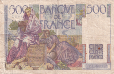 France 500 Francs Chateaubriand 19-07-1945- Série C.8 - TTB