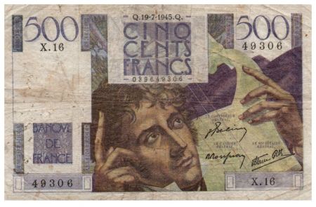 France 500 Francs Chateaubriand 19-07-1945- Série X.16 - TB