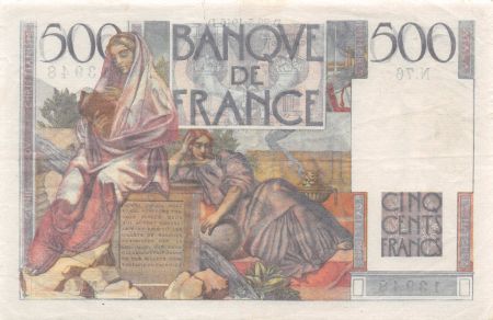 France 500 Francs Chateaubriand 28-03-1946 - Série N.76 - TTB
