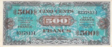 France 500 Francs Impr. américaine (drapeau) - 1944 - Sans série - SUP
