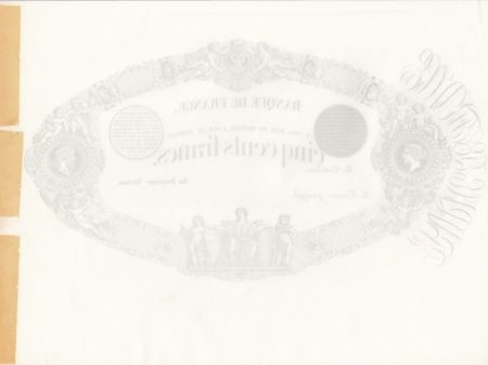 France 500 Francs Indices noirs - Epreuve noire type 1863