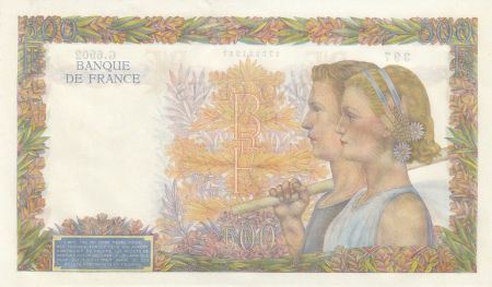 France 500 Francs La Paix - 01-10-1942 Série G.6902