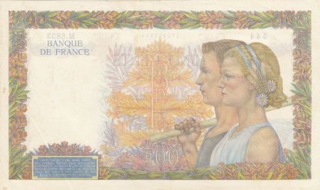 France 500 Francs La Paix - 01-10-1942 Série M.6853