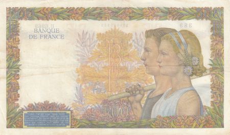 France 500 Francs La Paix - 01-10-1942 Série U.6969