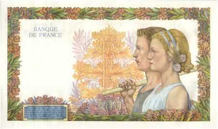 France 500 Francs La Paix - 01-10-1942 Série X.6964-277