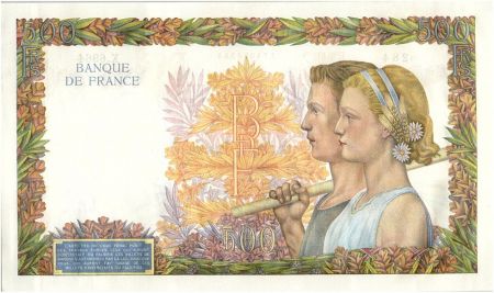 France 500 Francs La Paix - 01-10-1942 Série X.6964-284